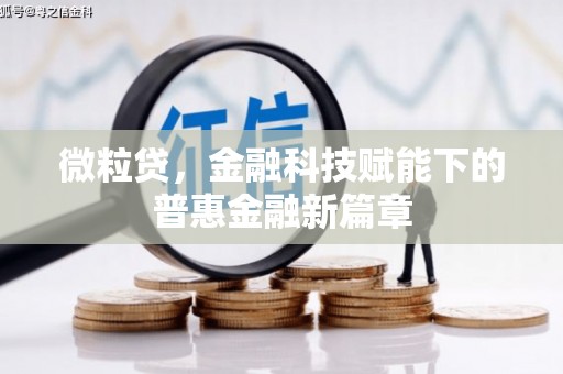 沙坪坝微粒贷，金融科技赋能下的普惠金融新篇章