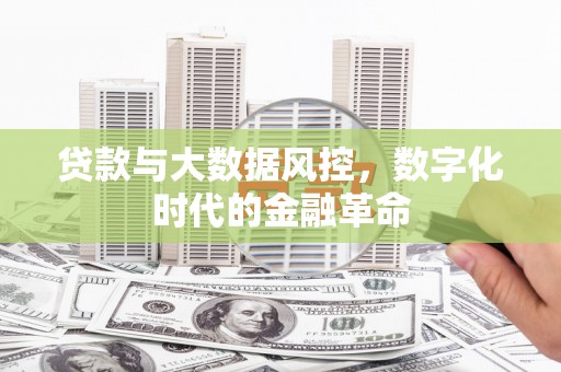 西海岸贷款与大数据风控，数字化时代的金融革命