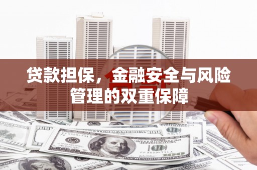 泾县贷款担保，金融安全与风险管理的双重保障