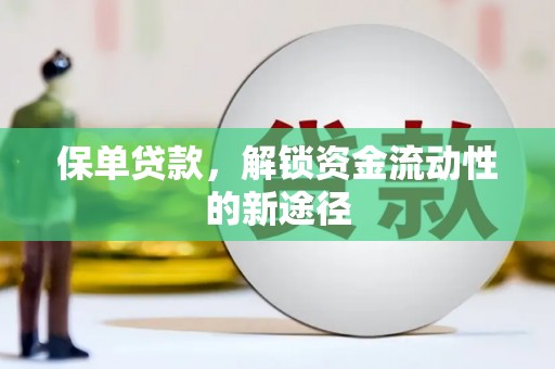 志丹保单贷款，解锁资金流动性的新途径