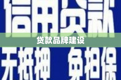 旬阳贷款品牌建设