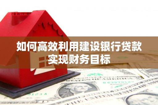红岗如何高效利用建设银行贷款实现财务目标