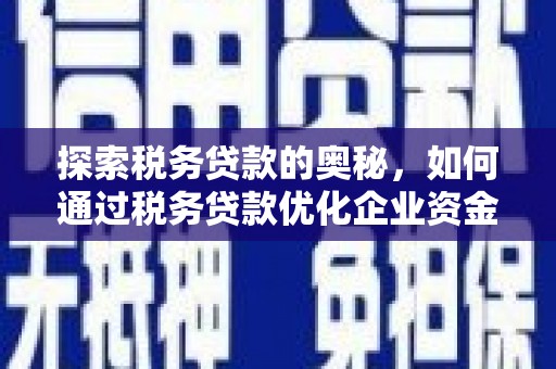 察雅探索税务贷款的奥秘，如何通过税务贷款优化企业资金流