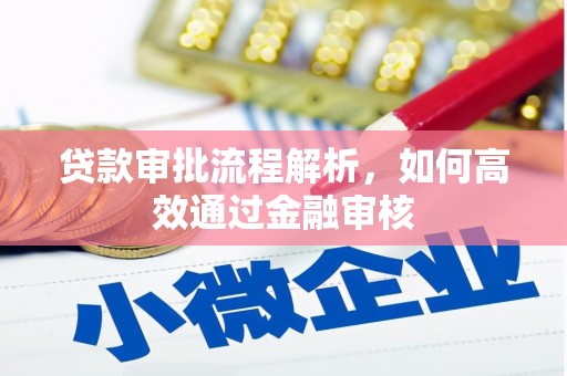 留坝贷款审批流程解析，如何高效通过金融审核