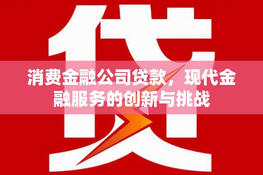 双台子消费金融公司贷款，现代金融服务的创新与挑战