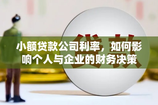 通海小额贷款公司利率，如何影响个人与企业的财务决策