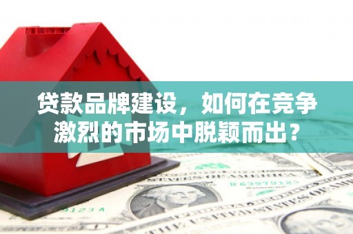 武胜贷款品牌建设，如何在竞争激烈的市场中脱颖而出？